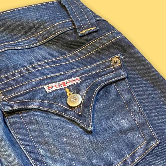 Hudson Old Label Signature Bootcut Blue Jeans Dark Wash Double Button Fly 26 - Picture 10 of 11